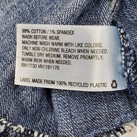 VTG Genuine Kids By OshKosh Girls 4T Denim Jean Jacket Southwestern Ruffle Hem - Picture 9 of 12